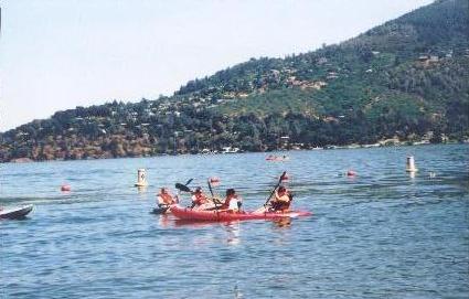 Kayaking at Clearlake 2003.JPG